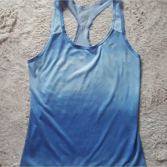 Nike Dri Fit Tank Top Racerback Blue Women’s Size XS - Picture 1 of 7